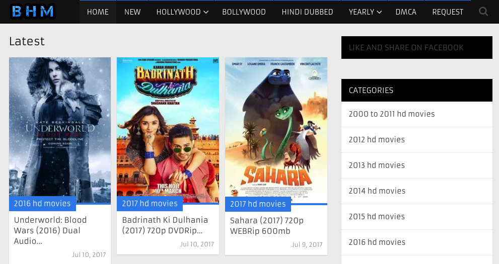 Bollywood movies downloading sites